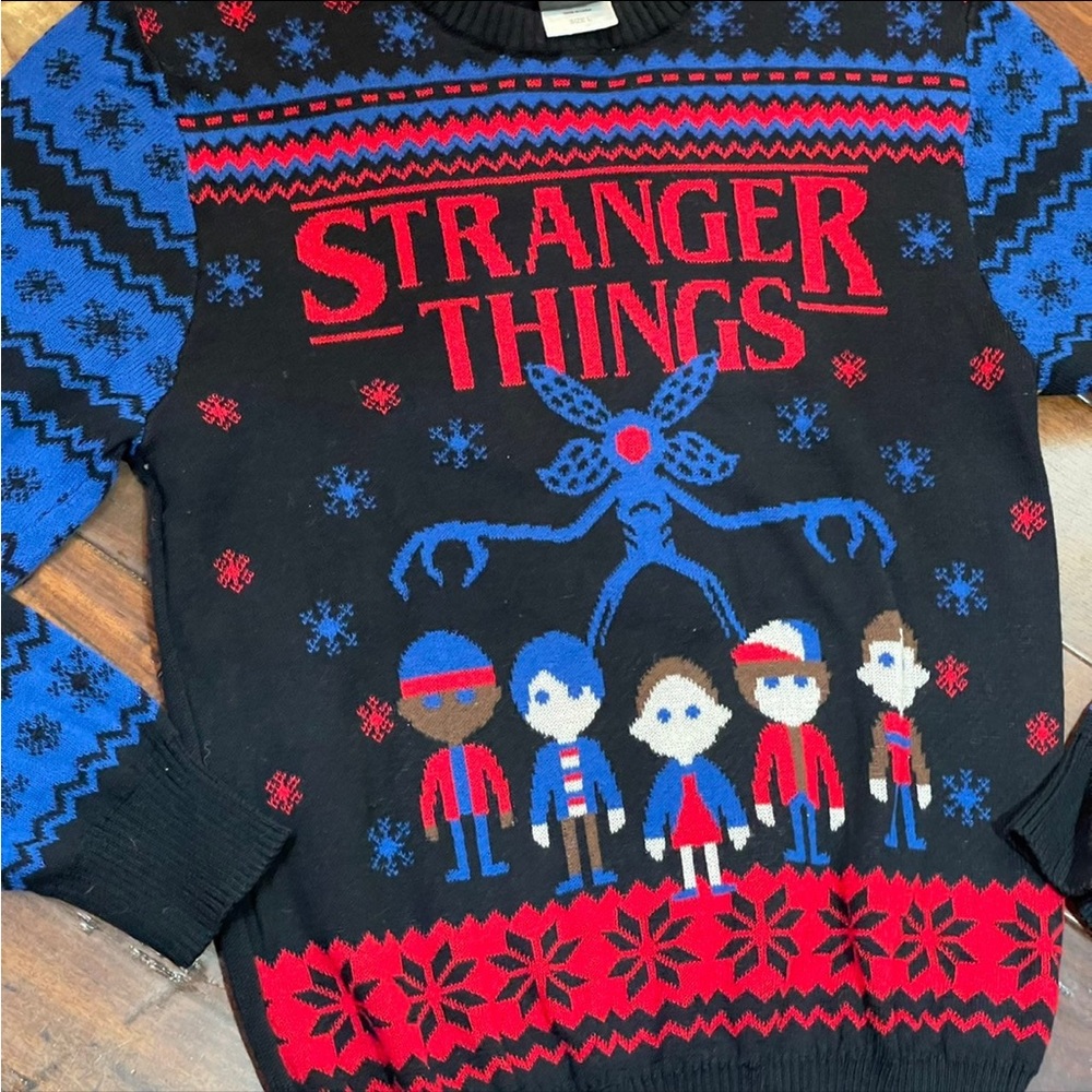 - Stranger Things Sweater Large - image 2